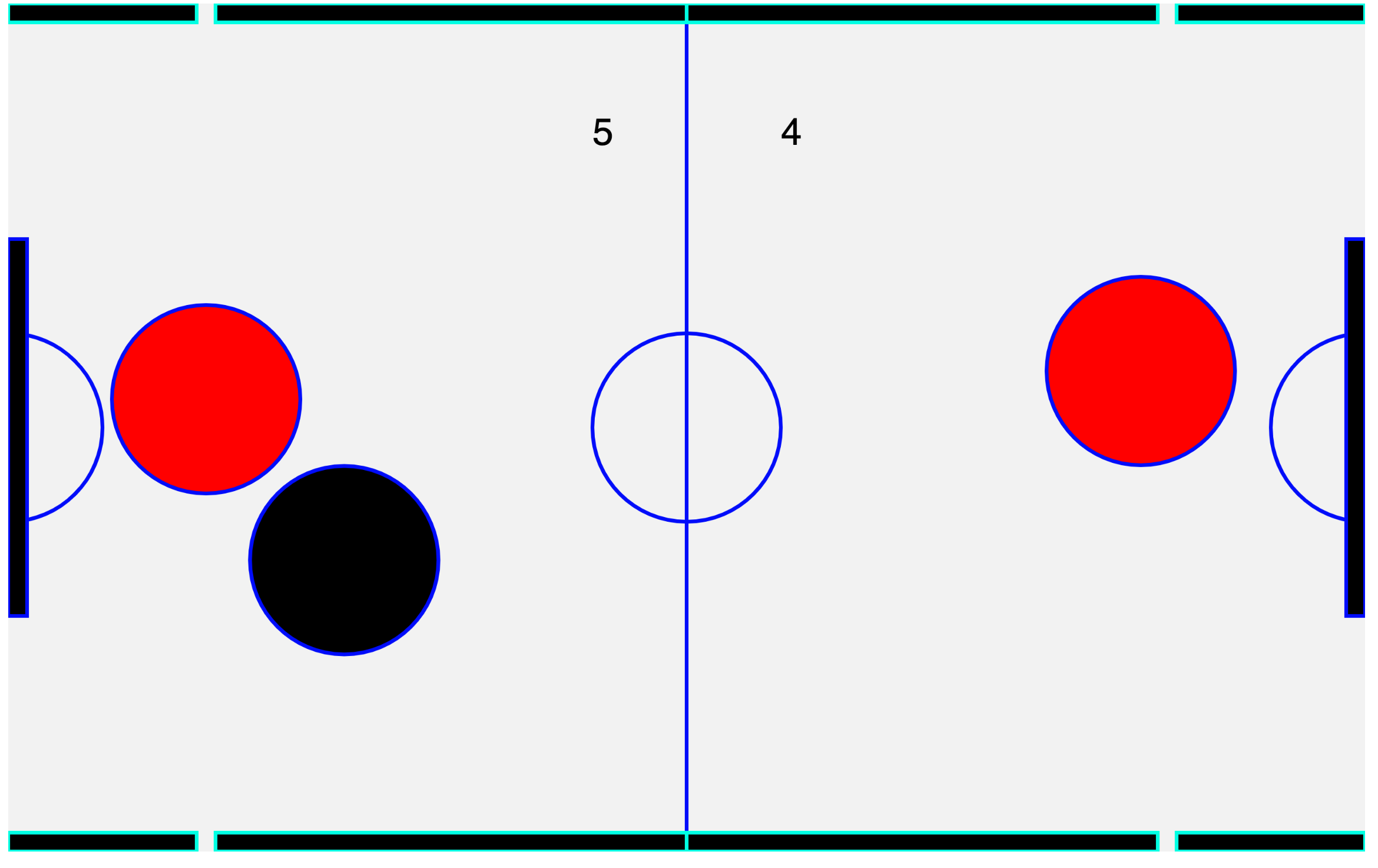 Air hockey web game